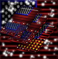 American Keyboard Theme Neon 스크린샷 2