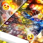 Yellow Circles Keyboard Theme آئیکن