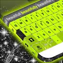 Neon Green Letters Keyboard APK