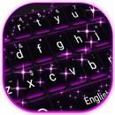 Keyboard Hitam dan Ungu APK