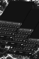 Black Keyboard Theme Affiche