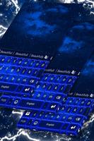 Color Keyboard Neon Blue โปสเตอร์