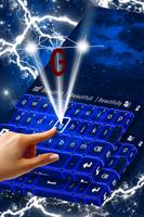 برنامه‌نما Color Keyboard Neon Blue عکس از صفحه