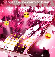 Flower Fashion Keyboard Theme capture d'écran 1