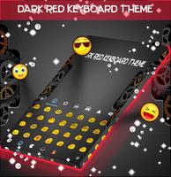 Dark Red Keyboard Theme screenshot 1