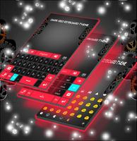 Dark Red Keyboard Theme capture d'écran 2