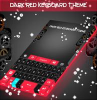 Dark Red Keyboard Theme capture d'écran 3