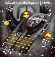 Emo Angel Keyboard Theme ảnh chụp màn hình 1