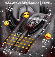 Emo Angel Keyboard Theme imagem de tela 1