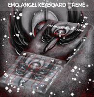 Emo Angel Keyboard Theme 截图 2