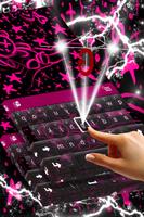 Emo Pink Keyboard Theme Ekran Görüntüsü 1