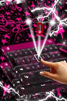 Emo Pink Keyboard Theme screenshot 1