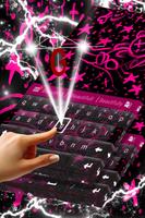 Emo Pink Keyboard Theme Ekran Görüntüsü 2