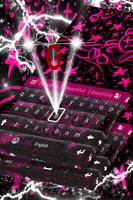Emo Pink Keyboard Theme ภาพหน้าจอ 3