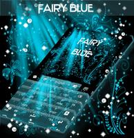 Fairy Blue Keyboard Theme capture d'écran 3