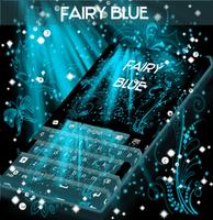 Fairy Blue Keyboard Theme Affiche
