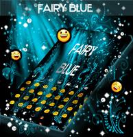 Fairy Blue Keyboard Theme capture d'écran 2