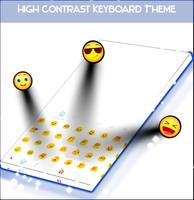 High Contrast Keyboard Theme capture d'écran 1