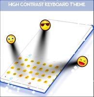 High Contrast Keyboard Theme 스크린샷 1