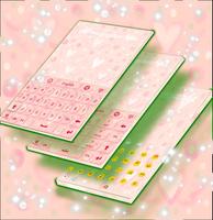 Girly Pink Keyboard Theme 스크린샷 1