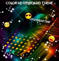 Color HD Keyboard Theme penulis hantaran