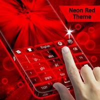 Neon Red Theme For GO Keyboard capture d'écran 3