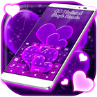 Purple Hearts Keyboard-icoon