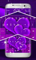Purple Hearts Keyboard スクリーンショット 1