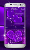 Purple Hearts Keyboard تصوير الشاشة 2