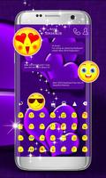 Purple Hearts Keyboard تصوير الشاشة 3