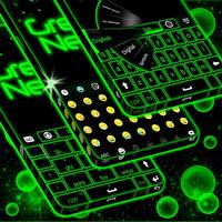 Green Neon Keyboard poster