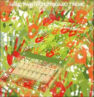 Hand Painting Keyboard Theme Affiche