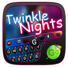 Twinkle Night GOKeyboard Theme आइकन