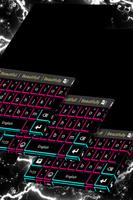 Neon Lights Keyboard Theme Affiche