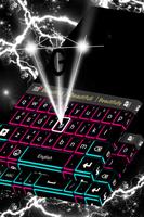 Neon Lights Teclado Tema captura de pantalla 3