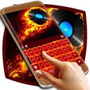 Vinyl Fire Keyboard Theme aplikacja