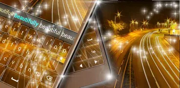 Golden Lights Keyboard For Huawai