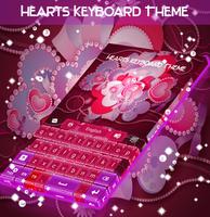 Hearts Keyboard Theme capture d'écran 3