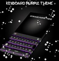 Keyboard Purple Theme Affiche