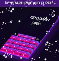 Keyboard Pink And Purple plakat