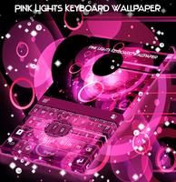 Pink Lights Keyboard Wallpaper الملصق