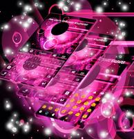 Pink Lights Keyboard Wallpaper 스크린샷 2