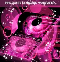 Pink Lights Keyboard Wallpaper capture d'écran 3