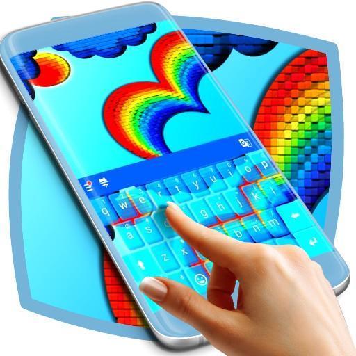 Descargar gratis Cubic Rainbow Keyboard Theme APK para Android | APKFab