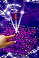 برنامه‌نما Keyboard Skin Neon Purple عکس از صفحه