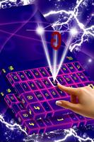 برنامه‌نما Keyboard Skin Neon Purple عکس از صفحه