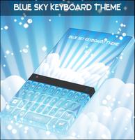 Blue Sky Keyboard Theme Affiche