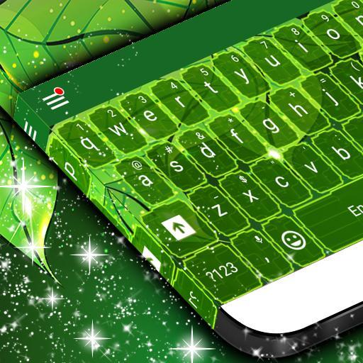 Keyboard Green Leaf Theme
