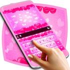 Keyboard Hot Pink Hearts Theme simgesi
