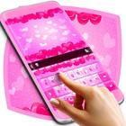 ikon Keyboard Hot Pink Hearts Theme